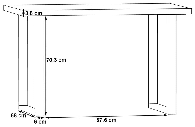 Schreibtisch Arbeitstisch KEFLAVIK 120 cm Weiß / Grau von Forte
