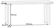 Schreibtisch Arbeitstisch KEFLAVIK 160 cm Weiß / Grau von Forte