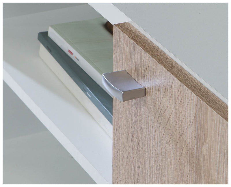 Sideboard HOYVIK 2-trg. 2 Schubladen Optik Sonoma Eiche / Weiß Forte