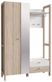 Garderobe Kompaktgarderobe HOYVIK Sonoma Eiche Optik / Weiß von Forte
