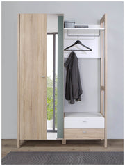 Garderobe Kompaktgarderobe HOYVIK Sonoma Eiche Optik / Weiß von Forte
