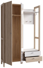 Garderobe Kompaktgarderobe HOYVIK Sonoma Eiche Optik / Weiß von Forte