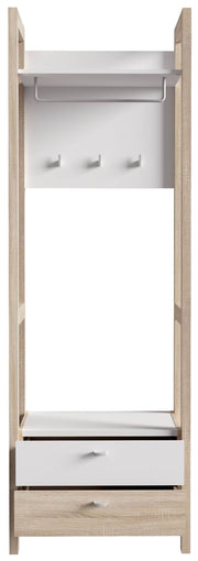 Garderobe Standgarderobe HOYVIK Sonoma Eiche Optik / Weiß von Forte