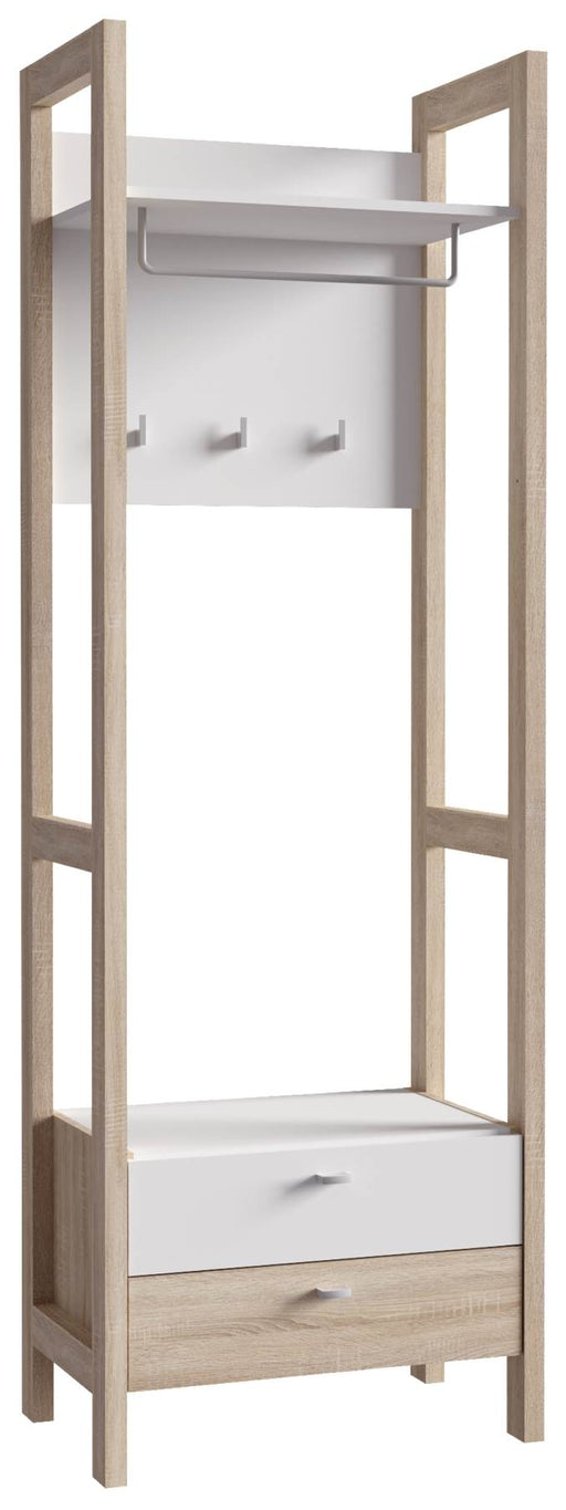 Garderobe Standgarderobe HOYVIK Sonoma Eiche Optik / Weiß von Forte