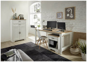 Stauraumelement Büro Kommode JASMIN 12 Pinie weiß Nachbildung