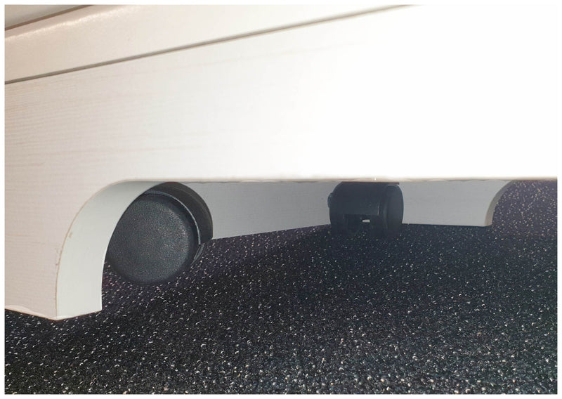 Rollcontainer JASMIN mit 3 Schubkästen Pinie weiß Nachbildung