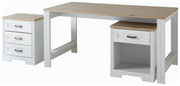 Schreibtisch JASMIN Pinie weiß Nachbildung 160 x 80 cm