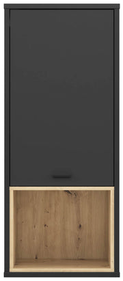 Hängeschrank Regal DECYMA Optik Schwarz/ Artisan Eiche von Forte