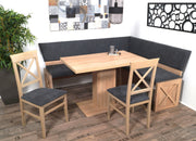 Eckbank Eckbankgruppe Essgruppe MADRANO 185 x 155 cm Sonoma Eiche