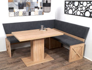 Eckbank Eckbankgruppe Essgruppe MADRANO 185 x 155 cm Sonoma Eiche