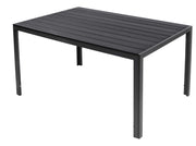 Gartentisch Comfort 160 x 90 cm mit Nonwood Platte Gestell Aluminium