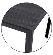 Gartentisch Comfort 160 x 90 cm mit Nonwood Platte Gestell Aluminium