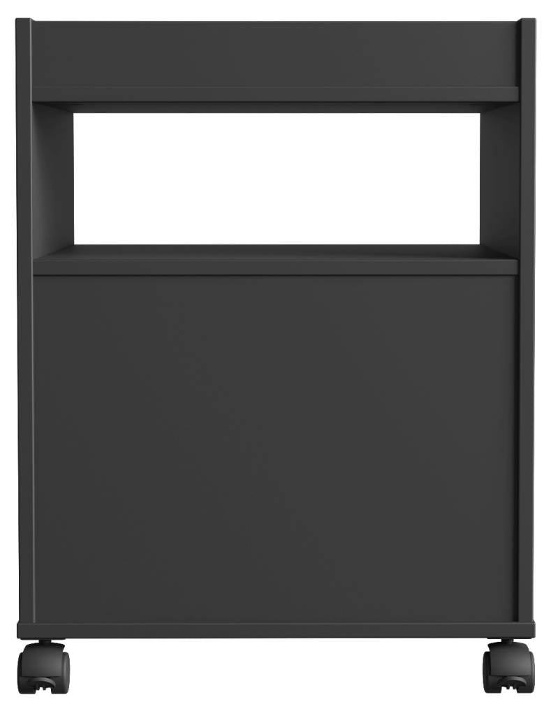 Rollcontainer TEZAUR Schwarz mit 2 Schubladen von Forte