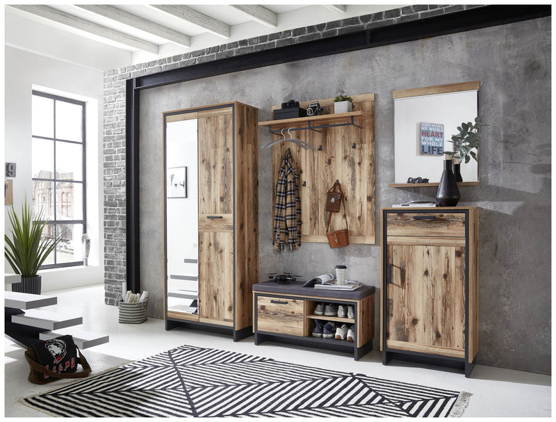 Spiegel PRATO 60 x 75 cm Oldwood Alpine Lodge Dekor mit Ablage