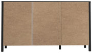 Sideboard Kommode HIGH ROCK Riviera Eiche Optik / Schwarz Forte