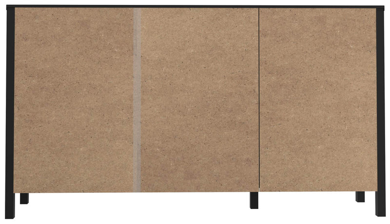 Sideboard Kommode HIGH ROCK Riviera Eiche Optik / Schwarz Forte