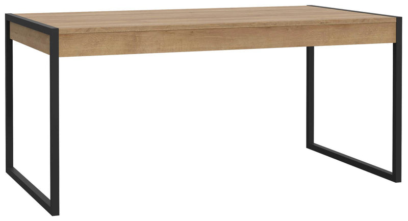 Esstisch HIGH ROCK 166 x 90 cm Riviera Eiche Optik / Schwarz von Forte