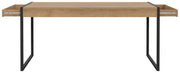 Esstisch HIGH ROCK 166 x 90 cm Riviera Eiche Optik / Schwarz von Forte
