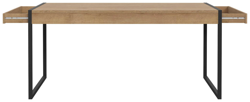 Esstisch HIGH ROCK 166 x 90 cm Riviera Eiche Optik / Schwarz von Forte