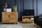 Sideboard Anrichte BERN 2-türig Wildeiche Massivholz geölt