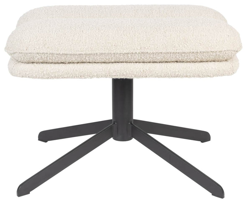Zuiver Hocker Fußhocker TYLER Bouclé Stoff Beige