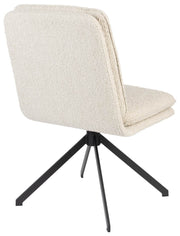 ZUIVER Stuhl TYLER mit angesagten Bouclé Stoff Beige