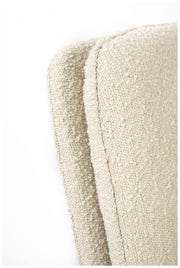 ZUIVER Stuhl TYLER mit angesagten Bouclé Stoff Beige