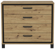 Schubladenkommode TRONDHEIM Artisan Eiche / Schwarzeiche Optik Forte