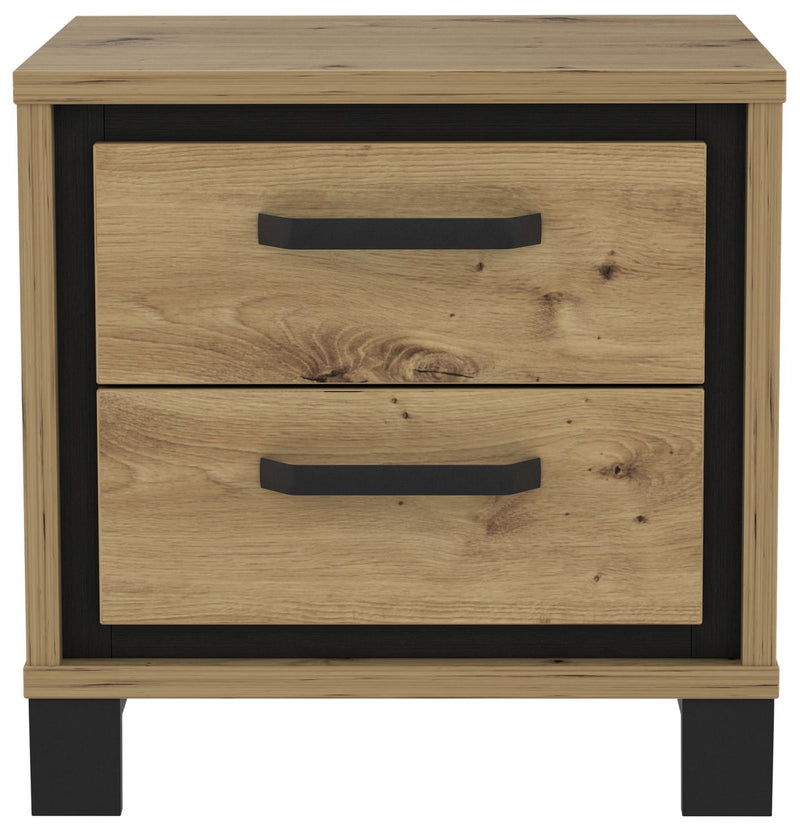 Nachtkommode TRONDHEIM Artisan Eiche / Schwarzeiche Optik von Forte