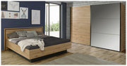 Schwebetürenschrank TRONDHEIM 270 cm Optik Artisan Eiche mit Spiegel