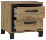 Schlafzimmer-Set TRONDHEIM Artisan Eiche / Schwarzeiche Optik Forte