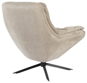 Drehbarer Lounge Sessel VINCE Cordstoff Beige von DutchBone