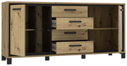 Esszimmer TRONDHEIM 4-tlg. in Artisan Schwarzeiche Optik Forte