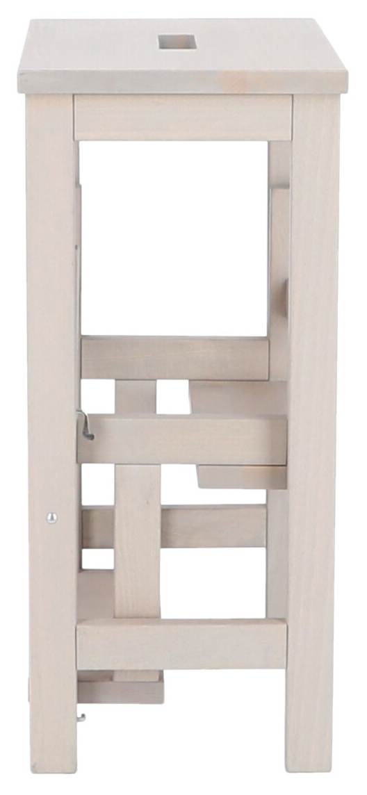 Trittleiter Tritthocker SOHO Buche hellgrau lackiert von Jan Kurtz