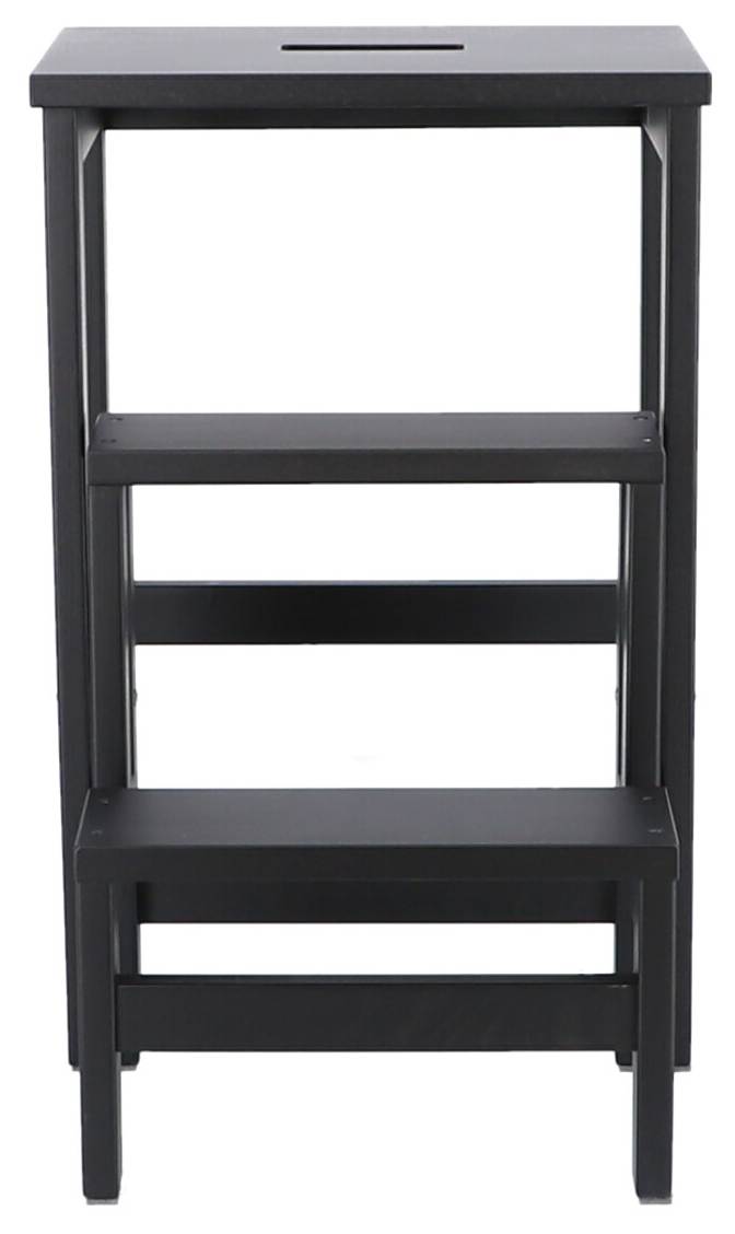Trittleiter Tritthocker SOHO Buche schwarz lackiert von Jan Kurtz