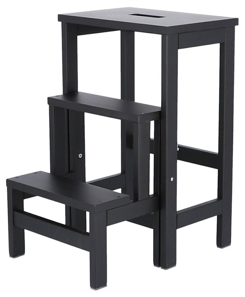 Trittleiter Tritthocker SOHO Buche schwarz lackiert von Jan Kurtz