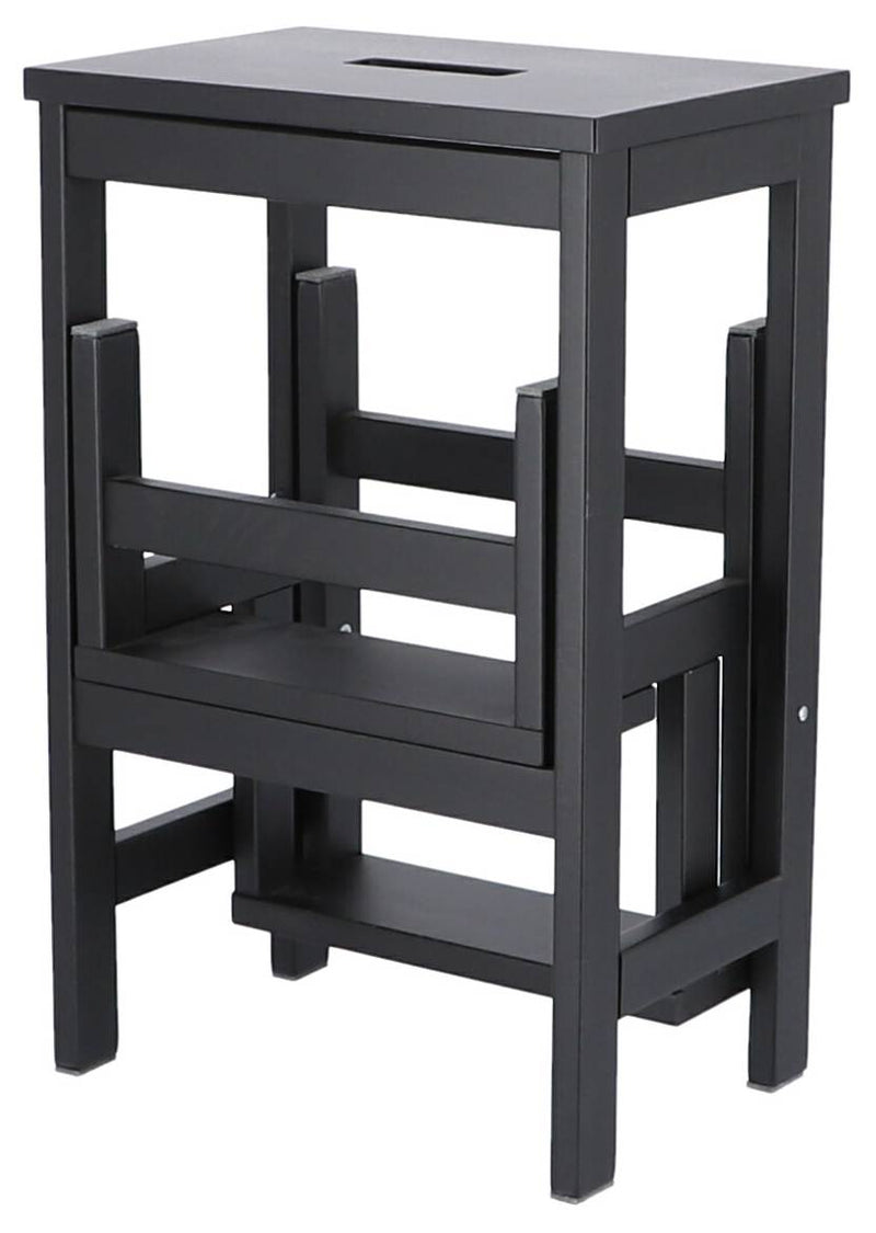 Trittleiter Tritthocker SOHO Buche schwarz lackiert von Jan Kurtz