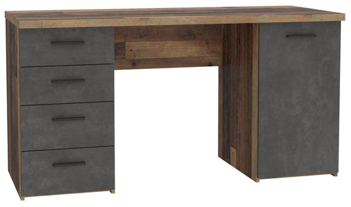 Schreibtisch NETBOB Optik Old Wood Vintage / Beton von Forte