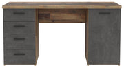 Schreibtisch NETBOB Optik Old Wood Vintage / Beton von Forte