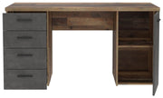 Schreibtisch NETBOB Optik Old Wood Vintage / Beton von Forte