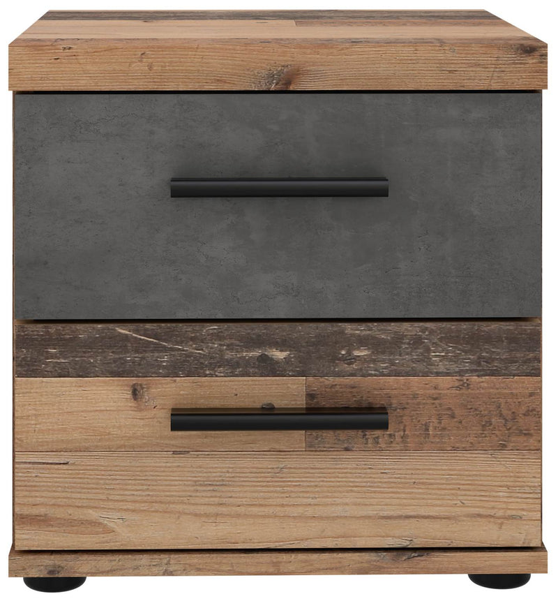 Nachtkommode Nachttisch WINNIE Optik Old Wood Vintage von Forte