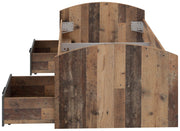 Jugendbett Einzelbett WINNIE Optik Old Wood Vintage von Forte