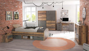 Jugendzimmer WINNIE 5-tlg. Komplettset Optik Old Wood Vintage