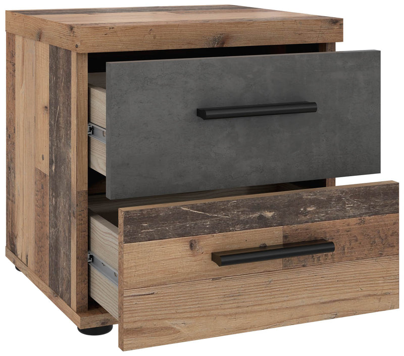 Jugendzimmer WINNIE 5-tlg. Komplettset Optik Old Wood Vintage