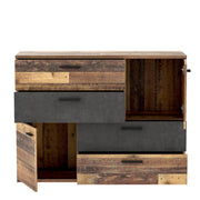 Jugendzimmer WINNIE 5-tlg. Komplettset Optik Old Wood Vintage