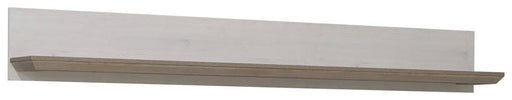 Wandboard ILOPPA 205 cm in Schneeeiche-Optik in Gesamtansicht von vorne.