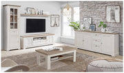 Couchtisch ILOPPA 120 x 60 cm Optik Schneeeiche / Nelson Eiche Forte