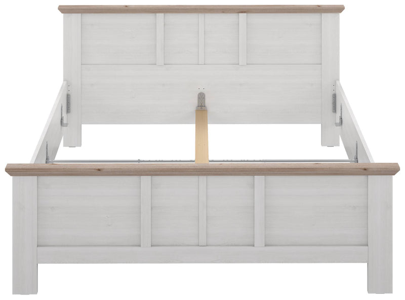 Doppelbett Bett ILOPPA 180 x 200 cm Optik Schneeeiche von Forte