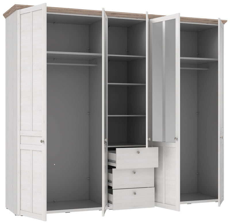 ILOPPA Schlafzimmer-Set 4-tlg. Optik Schneeeiche von Forte