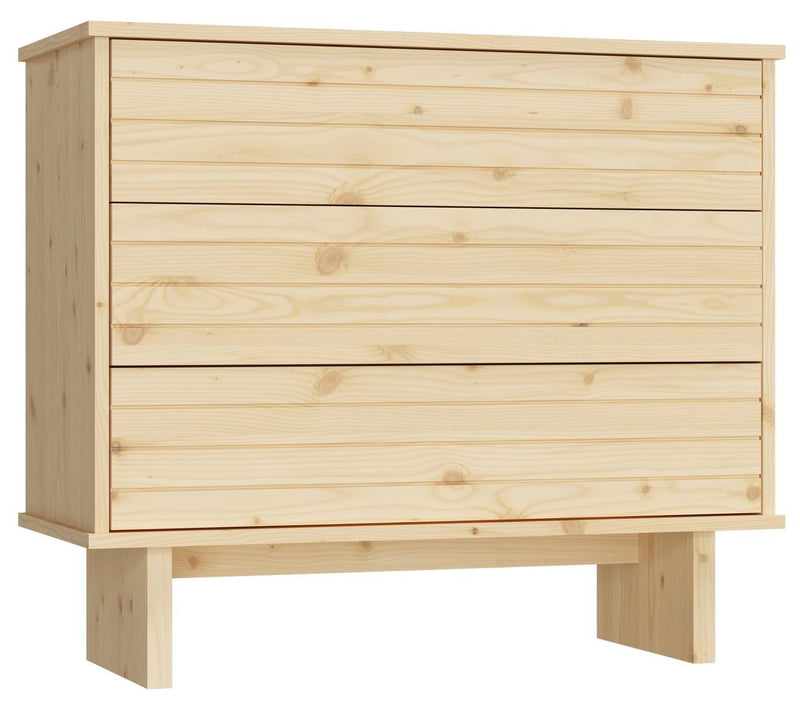 Schubladenkommode KOMMO 3 Schubladen Kiefer Natur lackiert von Karup